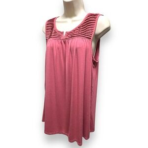 Market & Spruce Belissa Women's Ribbed Detail Knit Top Dark Pink Size‎ Large
